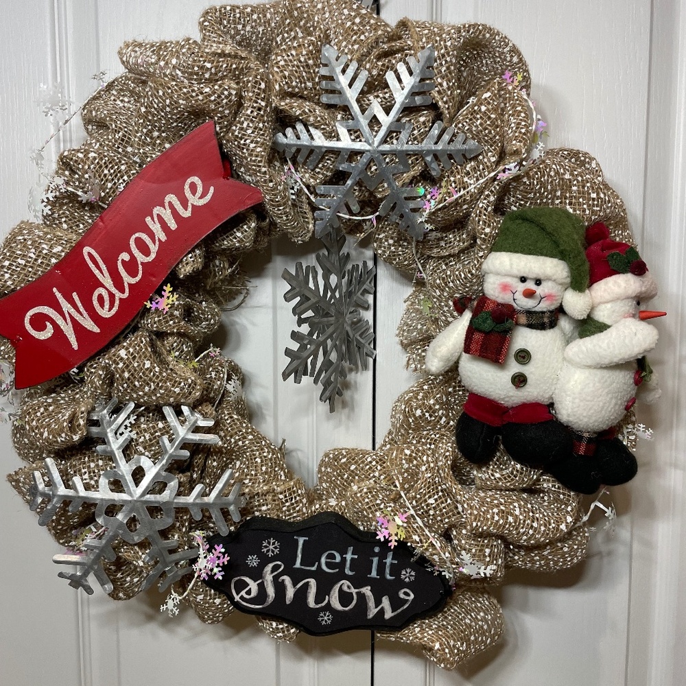 Let It Snow Wreath